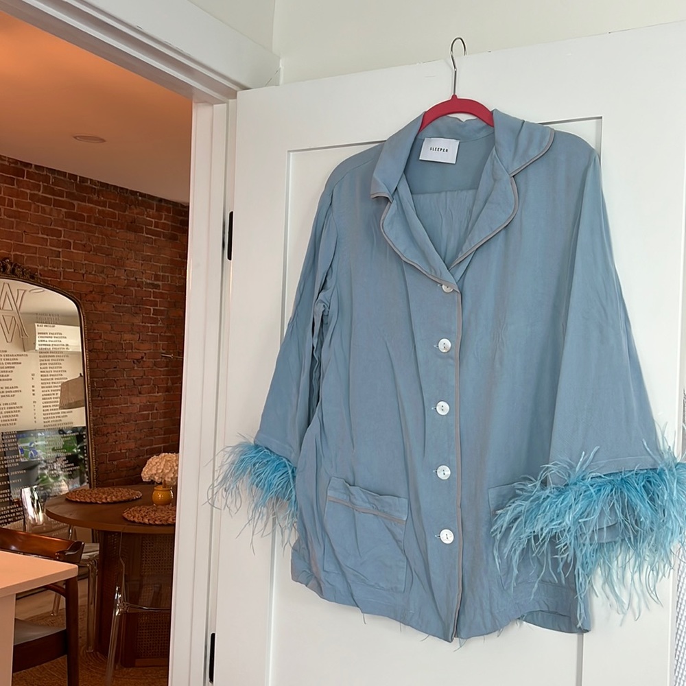 Sleeper blue party pajamas!!!